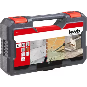 KWB 240290 Set di scalpelli e punte SDS-plus, 12 pz., 5-16 mm