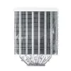 Dissipatore per CPU Montech NX600 (bianco) con ventola da 120 mm, dissipatore ad aria compatibile per processori desktop