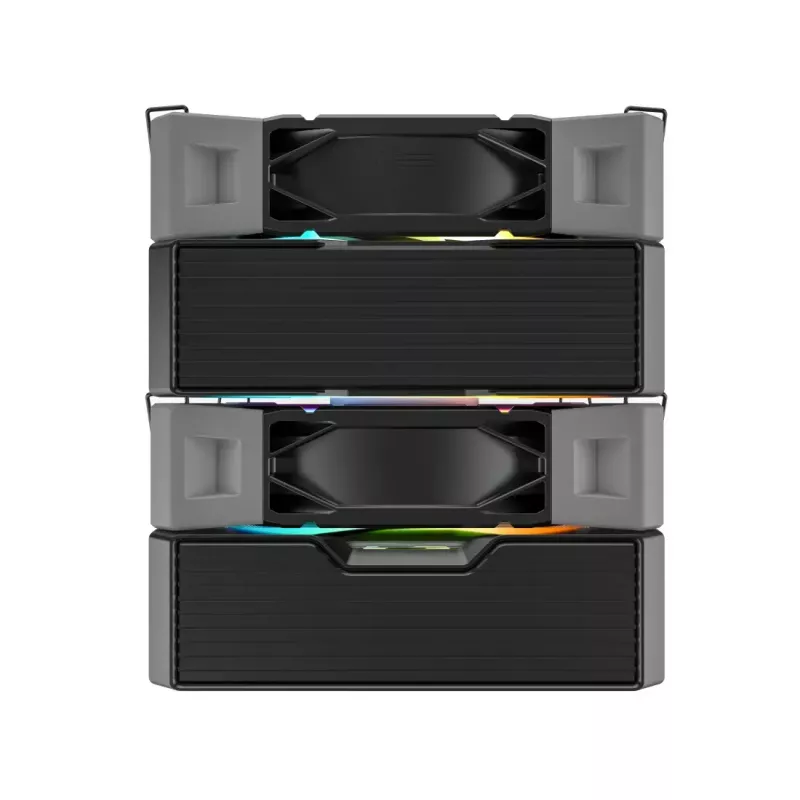 Dissipatore per CPU Montech NX600 ARGB, nero, ventola da 120 mm, illuminazione ARGB