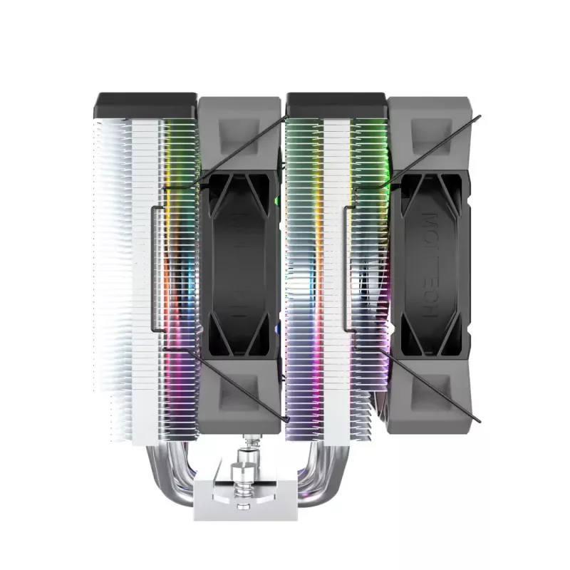 Dissipatore per CPU Montech NX600 ARGB, nero, ventola da 120 mm, illuminazione ARGB