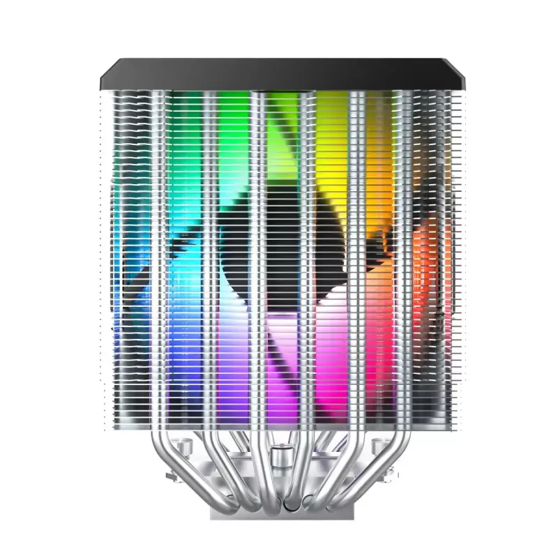 Dissipatore per CPU Montech NX600 ARGB, nero, ventola da 120 mm, illuminazione ARGB