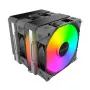 Dissipatore per CPU Montech NX600 ARGB, nero, ventola da 120 mm, illuminazione ARGB