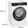 Siemens iQ700 WN54C2A40 lavasciuga a libera installazione a carica frontale bianco