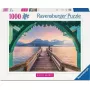 Puzzle Ravensburger Pontile sul Lac d'Annecy, Francia – 1000 pezzi, larghezza 700 mm