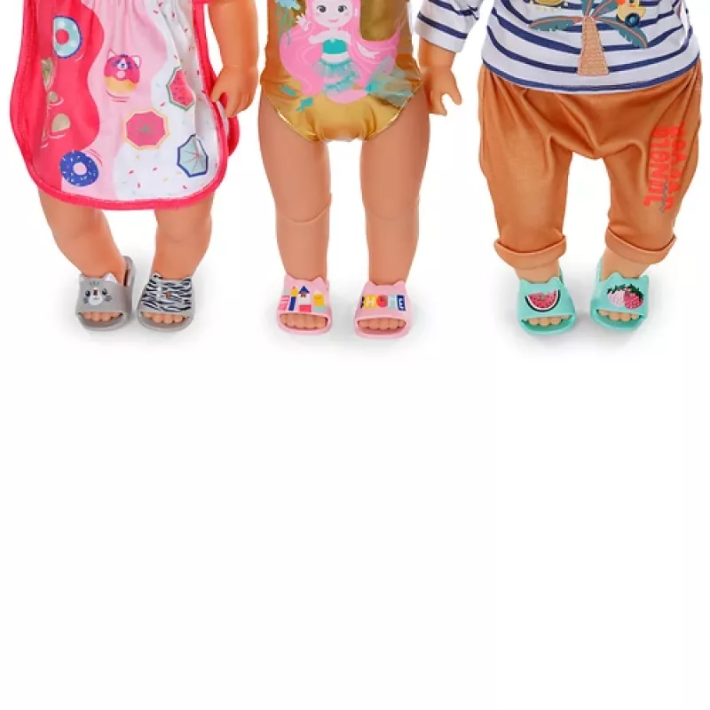 BABY born Slippers 3 assortiti 43cm scarpe per bambola