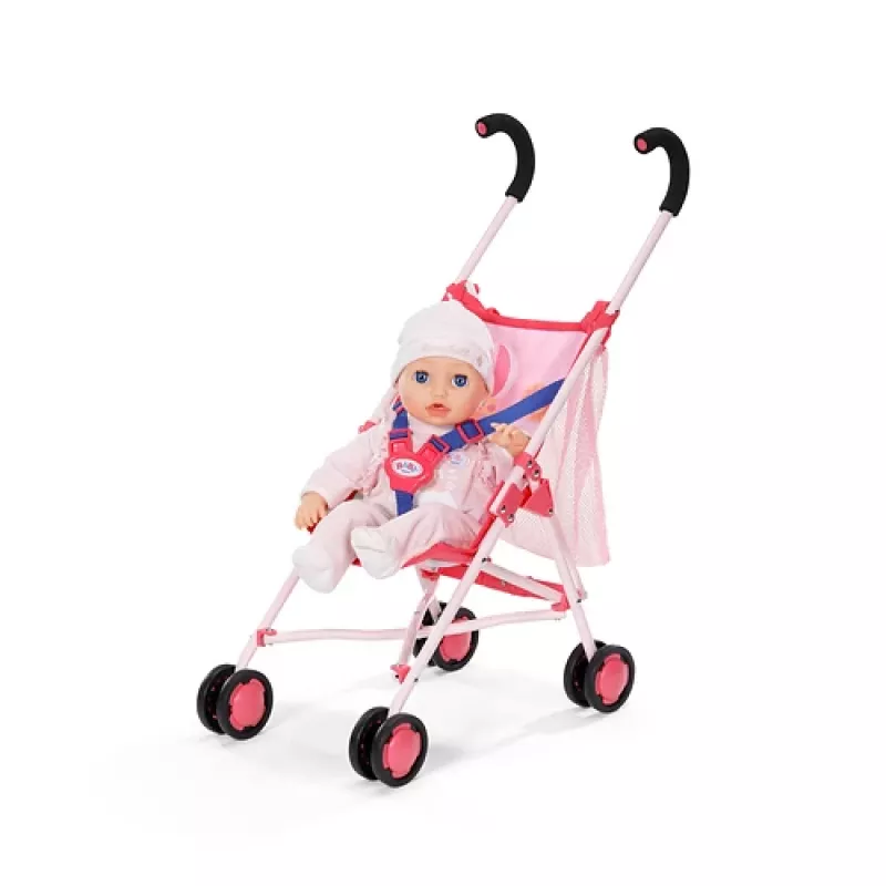 BABY born passeggino per bambole con borsa rosa
