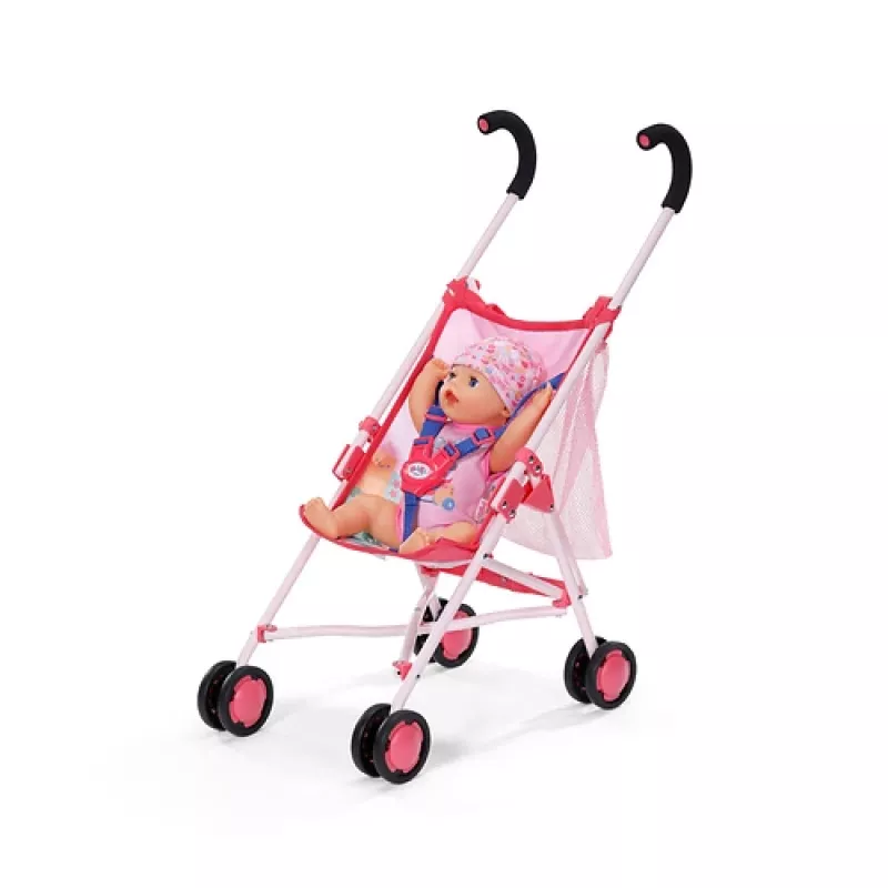BABY born passeggino per bambole con borsa rosa