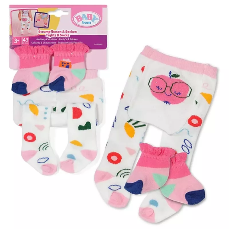 BABY born Strumpfhosen & Socken 2 assortiti 43cm collant per bambola