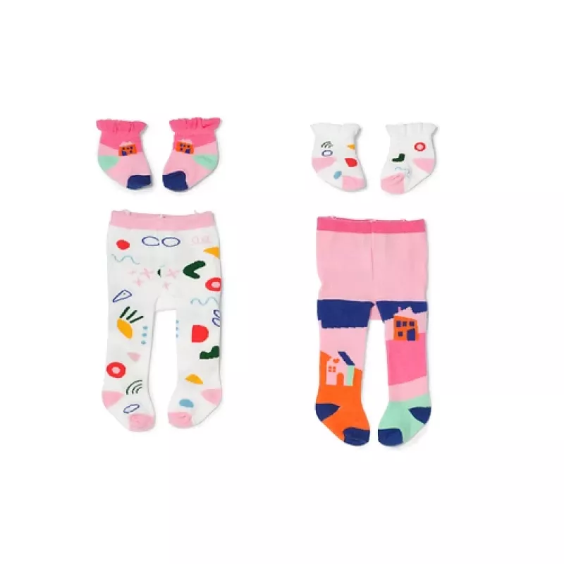 BABY born Strumpfhosen & Socken 2 assortiti 43cm collant per bambola