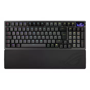 Tastiera meccanica da gaming ASUS ROG Azoth 96 HE — 96% QWERTZ, USB + RF Wireless + Bluetooth, switch meccanici magnetici, RGB, nero