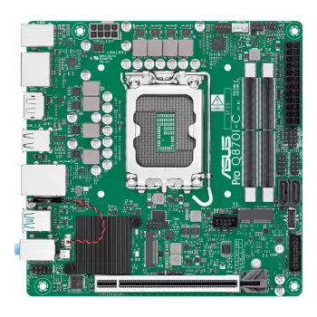 Scheda madre Mini-ITX ASUS PRO Q870I-C-CSM LGA 1851, Intel Q870, DDR5 SO-DIMM, 2 slot, fino a 128 GB