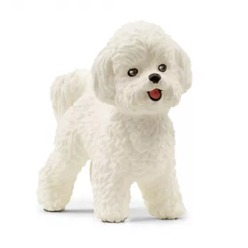 schleich Bichon Frisé, 3 anni, cani, animali della fattoria / giocattolo della fattoria, bianco, plastica