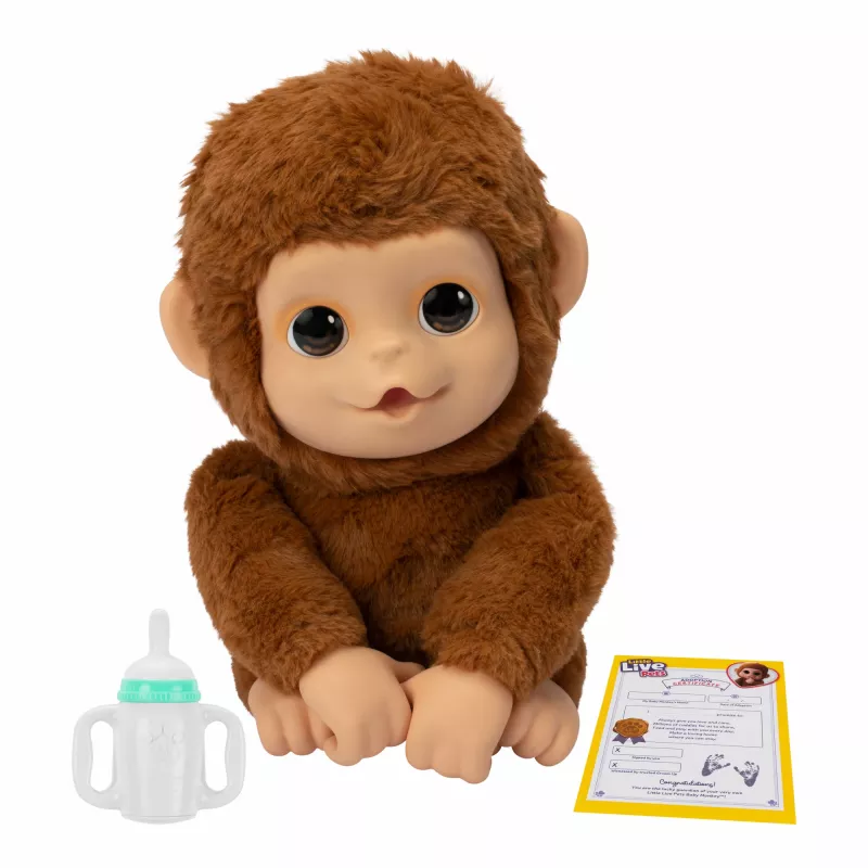 Moose Toys My Baby Monkey Mango, bambino/bambina, 4 anni, effetti luminosi, con suono
