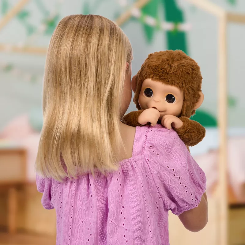 Moose Toys My Baby Monkey Mango, bambino/bambina, 4 anni, effetti luminosi, con suono