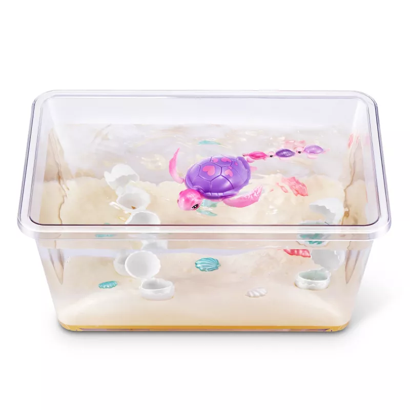 Zuru Pets Alive Mommy Turtle Surprise giocattolo interattivo, multicolore, batteria LR44