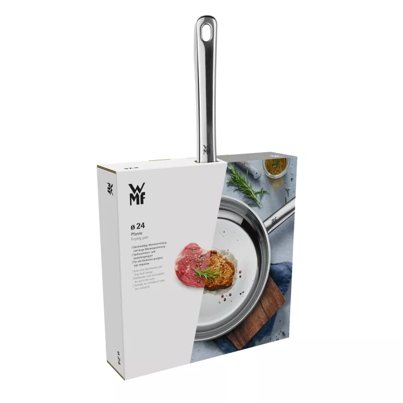 WMF Profi Padella 24 cm, acciaio inox