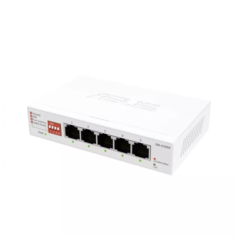 ASUS QG-U1050 unmanaged 2.5G Ethernet (100/1000/2500) bianco