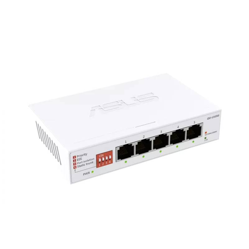 ASUS QG-U1050 unmanaged 2.5G Ethernet (100/1000/2500) bianco