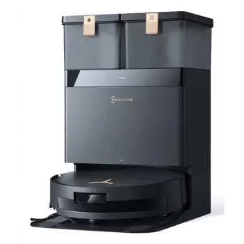 Robot aspirapolvere Ecovacs Deebot T50 MAX PRO OMNI Gen2 — potenza di aspirazione 18500 Pa, autonomia 180 min, nero