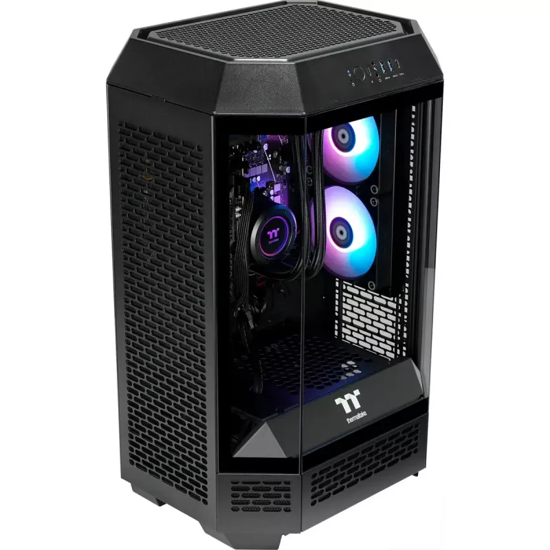 PC desktop THERMALTAKE FTW T300 5060 nero/trasparente, Windows 11 Pro