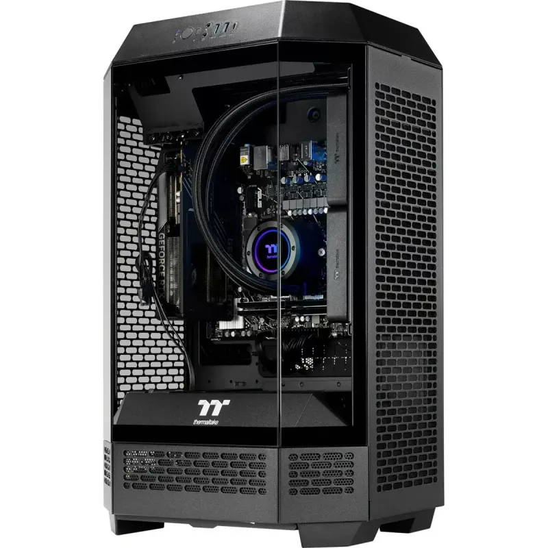 PC desktop THERMALTAKE FTW T300 5060 nero/trasparente, Windows 11 Pro