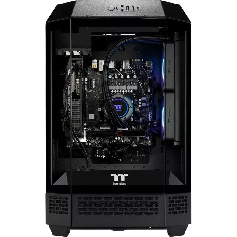 PC desktop THERMALTAKE FTW T300 5060 nero/trasparente, Windows 11 Pro