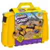 Kinetic Sand, cassetta pieghevole con veicolo da cantiere con 907 g di sabbia da gioco e camion giocattolo, scatola contenitore, giocattolo sensoriale, regali di Natale per bambini da 3 anni
