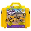 Kinetic Sand, cassetta pieghevole con veicolo da cantiere con 907 g di sabbia da gioco e camion giocattolo, scatola contenitore, giocattolo sensoriale, regali di Natale per bambini da 3 anni