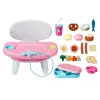 BABY born Lunchtime Table, tavolo per bambole, 3 anni, batterie necessarie, effetti sonori, effetti luminosi