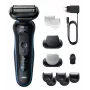 Rasoio elettrico BRAUN Series 5 52-B1650S – lama 3-fach, batteria ricaricabile Li-Ion, rasatura bagnata e asciutta, trimmer, blu