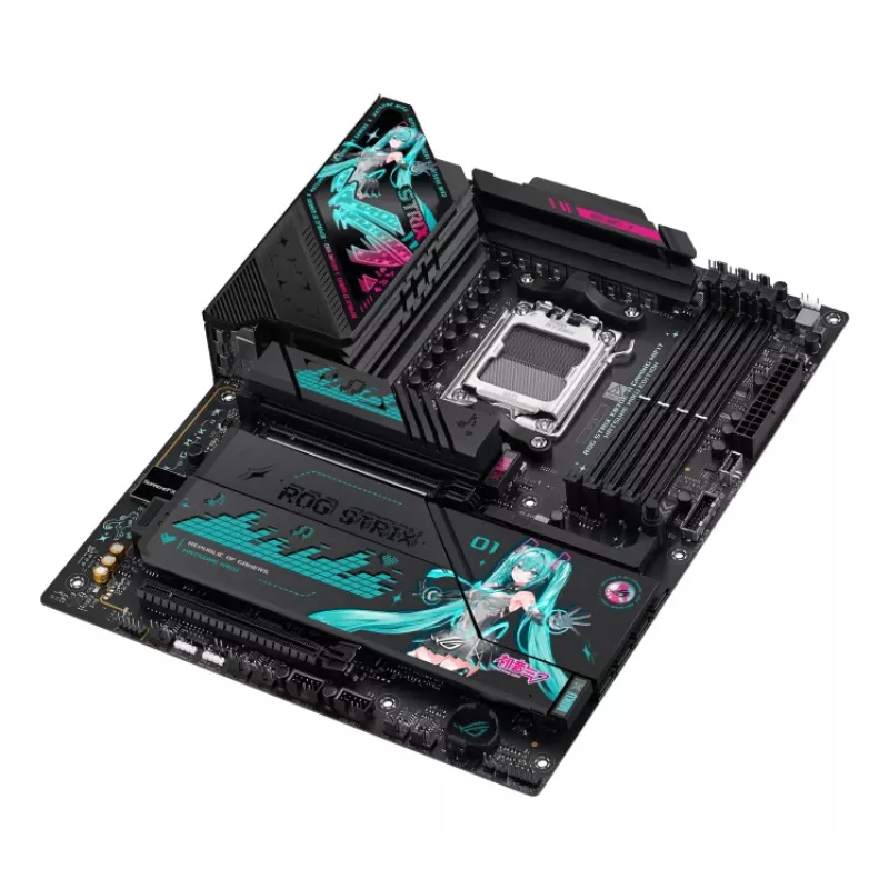 Scheda madre ASUS ROG STRIX X870E-H GAMING MIKU WIFI7 ATX per socket AM5, supporto DDR5