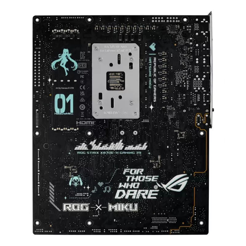 Scheda madre ASUS ROG STRIX X870E-H GAMING MIKU WIFI7 ATX per socket AM5, supporto DDR5