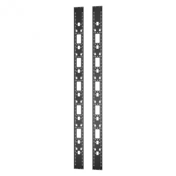 Guida rack APC ER7RCC48 — 0U, nero, larghezza 129 mm, altezza 2135 mm, profondità di montaggio max 1 cm (2 pezzi)