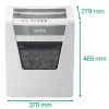 Leitz IQ Office distruggidocumenti P4, taglio a croce, 22,3 cm, 4 x 40 mm, 23 l, 225 fogli, 55 dB