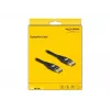 Cavo DisplayPort DeLOCK 8K 60 Hz 1 m nero metallo