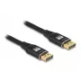 Cavo DisplayPort DeLOCK 8K 60 Hz 1 m nero metallo