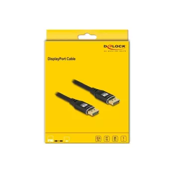 Cavo DisplayPort DeLOCK 8K 60 Hz 5 m nero metallo