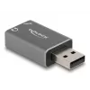 DeLOCK scheda audio USB esterna connettore maschio USB-A a 2 x 3,5 mm stereo