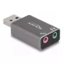 DeLOCK scheda audio USB esterna connettore maschio USB-A a 2 x 3,5 mm stereo
