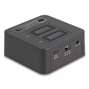 DeLOCK 64300 docking station USB 3.2 Gen 2 Type-C nero SSD PCIe M.2