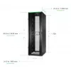 APC NetShelter SX, case server rack, Gen 2, 52U, 2436H x 800B x 1200T mm, con pareti laterali, nero