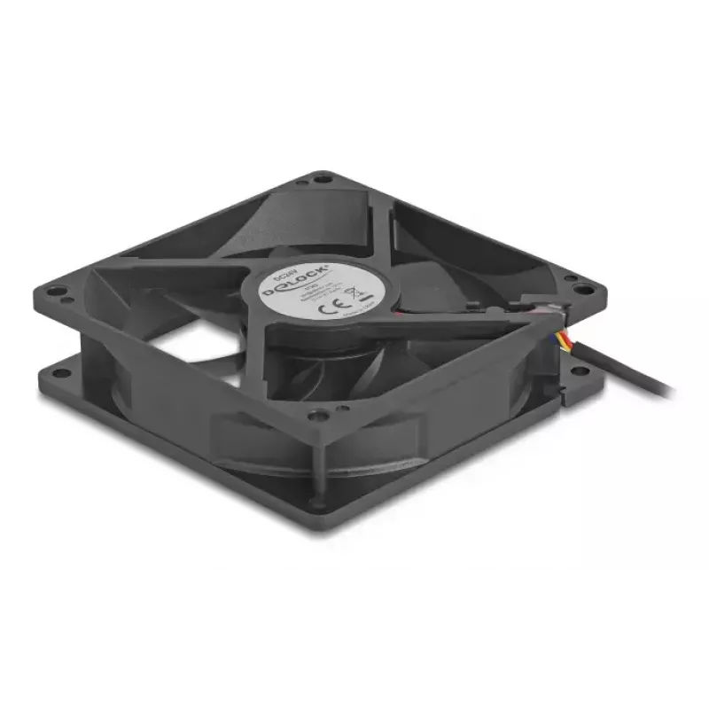 DeLOCK 67302 ventola 9,2 cm nero cuscinetto a sfere