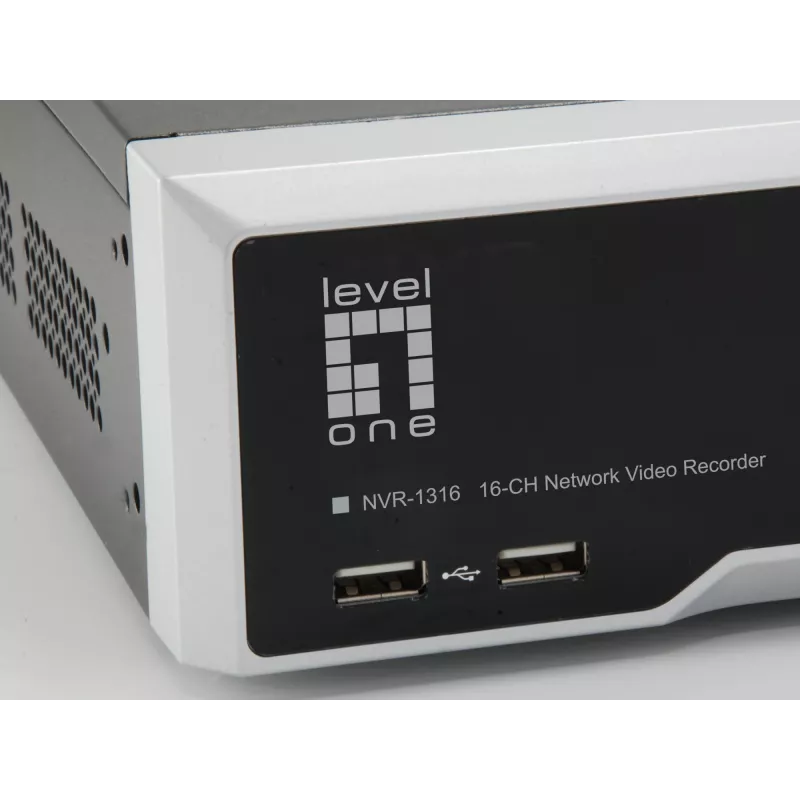 LevelOne GEMINI videoregistratore di rete a 16 canali, H.265, 16 canali, 3840 x 2160 pixel, 128 utenti, H.264, H.264+, H.265, MPEG4, Embedded LINUX, 256 Mbit/s