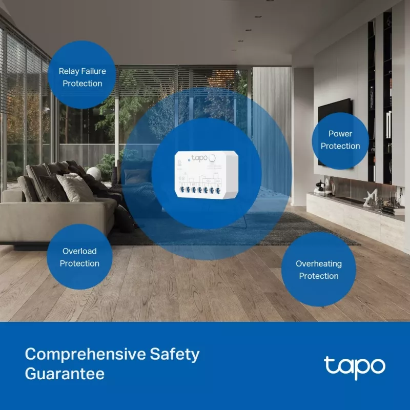 TP-Link TAPO S110E(UN) attuatore smart home attuatore interruttore 7 canali