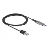 Cavo di rete DELOCK 60756, USB A su RJ-45, 2 m, 10/100/1000Base-T(X), antracite/nero