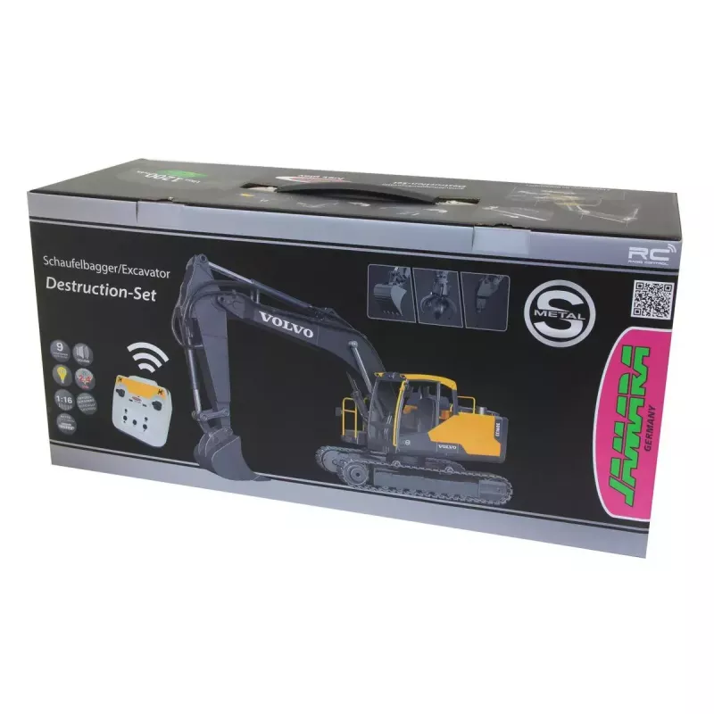 Escavatore Jamara 406300 modello RC radiocomandato motore elettrico 1:16