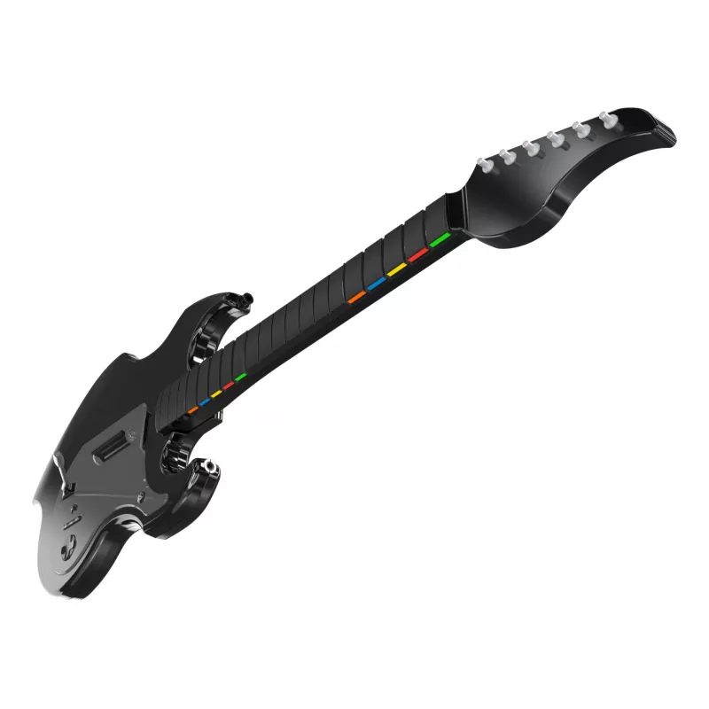 Chitarra PDP Riffmaster nero grigio senza fili PC PS4 PS5 batteria 36h