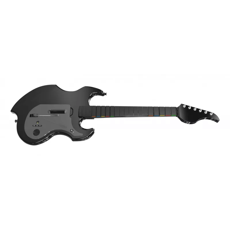 Chitarra PDP Riffmaster nero grigio senza fili PC PS4 PS5 batteria 36h