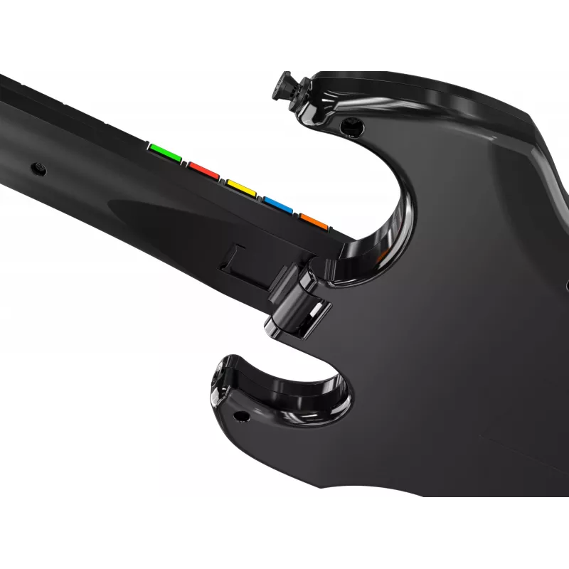 Chitarra PDP Riffmaster nero grigio senza fili PC PS4 PS5 batteria 36h