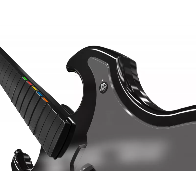 Chitarra PDP Riffmaster nero grigio senza fili PC PS4 PS5 batteria 36h